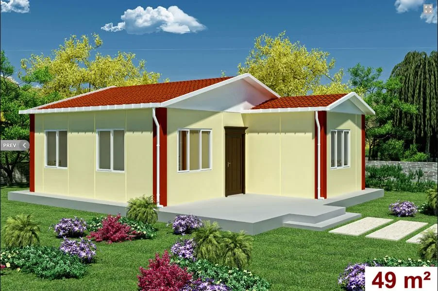 49 m² Single-Storey Prefabricated House